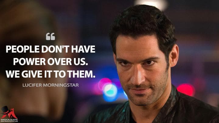 People don’t have power over us. We give it to them.