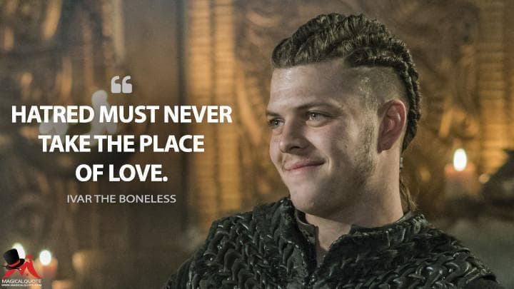 Hatred must never take the place of love.