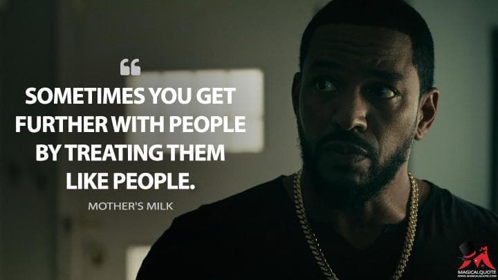 Sometimes you get further with people by treating them like people.