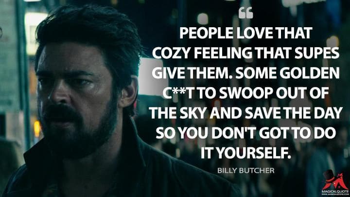 People love that cozy feeling that Supes give them. Some golden c**t to swoop out of the sky and save the day so you don’t got to do it yourself.