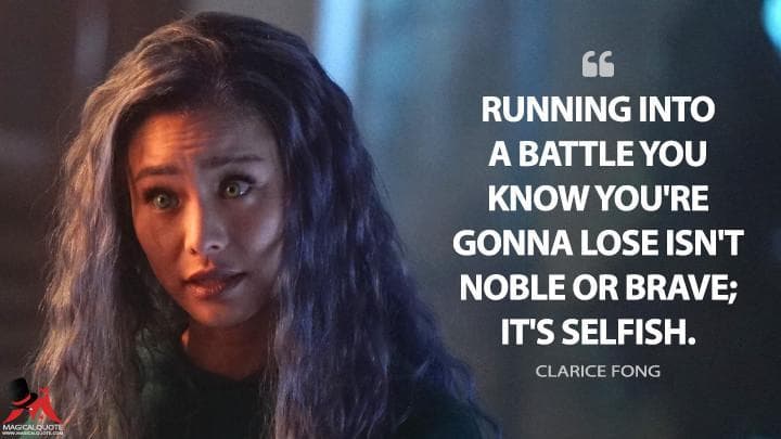 Running into a battle you know you’re gonna lose isn’t noble or brave; it’s selfish.