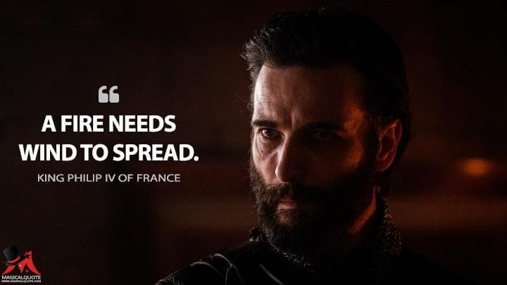 A fire needs wind to spread.