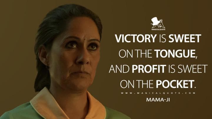 Victory is sweet on the tongue, and profit is sweet on the pocket.