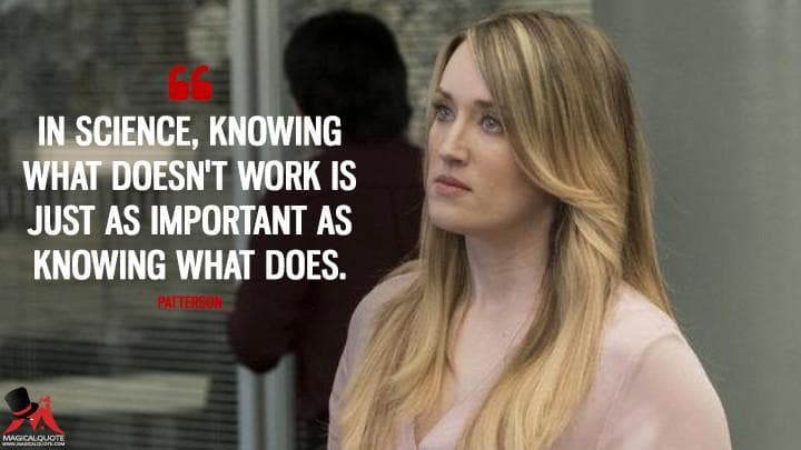 In science, knowing what doesn’t work is just as important as knowing what does.