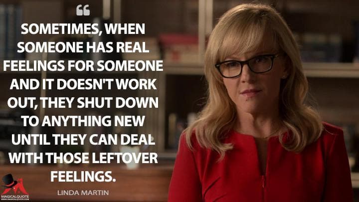 Sometimes, when someone has real feelings for someone and it doesn’t work out, they shut down to anything new until they can deal with those leftover feelings.