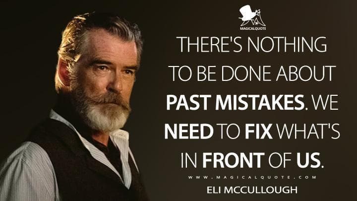 There’s nothing to be done about past mistakes. We need to fix what’s in front of us.
