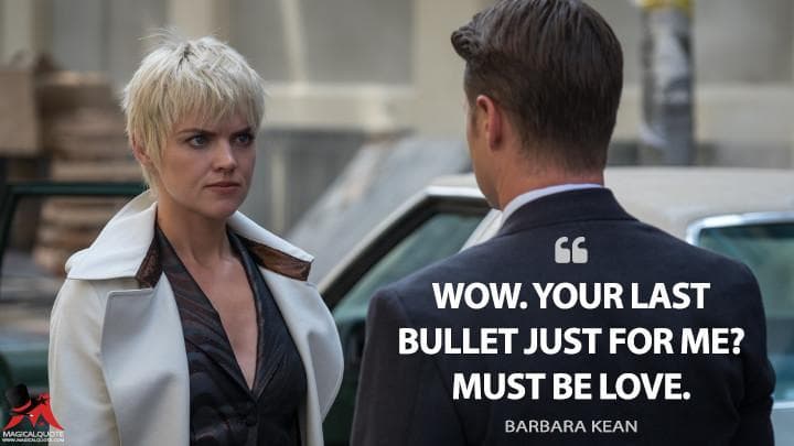 Wow. Your last bullet just for me? Must be love.