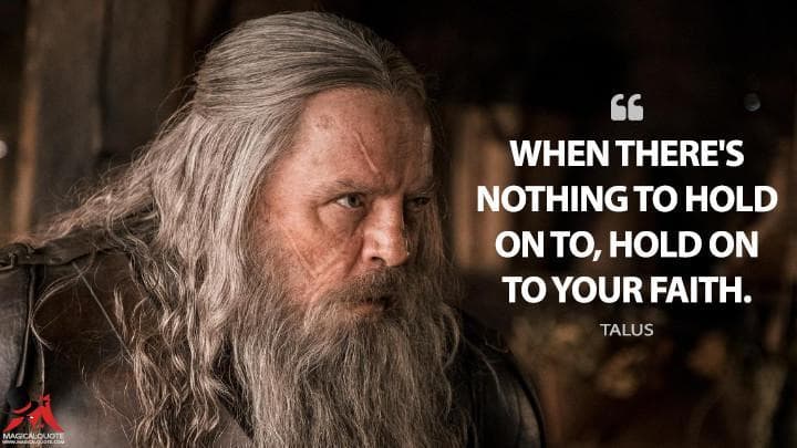 When there’s nothing to hold on to, hold on to your faith.